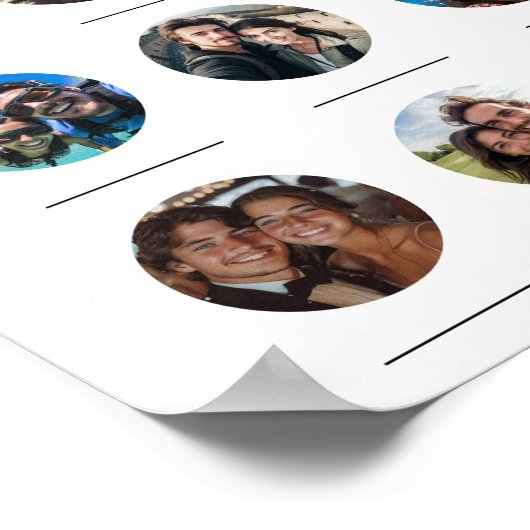 9枚の写真が彼らの結婚婚約ゲーム ポスター (角)