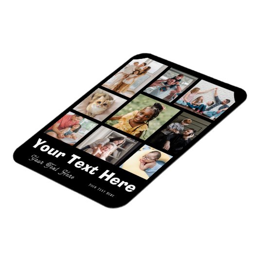 9枚の写真とキャプションお気に入りのマグネットの追加 マグネット (左側)