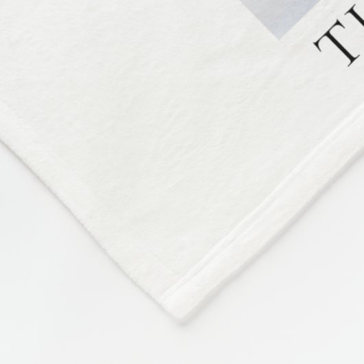 9枚の写真をエレガントに配置したクリスマスデザイン フリースブランケット (角)