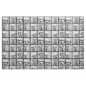 9枚の写真を使お気に入りの用 – 黒い背景 ファブリック (ファットクウォーター)