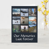 9枚の写真を飾れるオリジナルグリーティングカード カード (黄色い花)