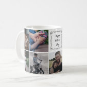 9枚の写真マグで父の日パーソナライズされたが幸せ コーヒーマグカップ (正面左)