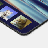 9枚の写真水画像モノグラムの デスクマット (コーナー)