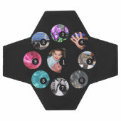 9枚の画像で簡単に自分の写真を作成 サッカーボール (フラット)