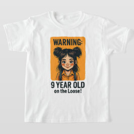 9歳が緩い上に – 9番目の誕生日ギフト Tシャツ