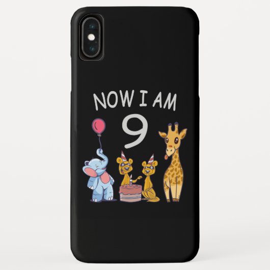 9歳になりました 動物園でする9歳の誕生日 Case-Mate iPhoneケース (裏面)