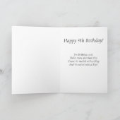 9歳のお誕生日おめでとう! カード (内部)