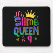 9歳のギフトこのスライムクイーンは9誕生日G マウスパッド (正面)