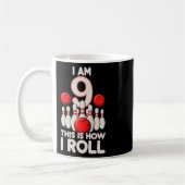 9歳のボーリングパーティー9番目の誕生日は私のロール コーヒーマグカップ (左)