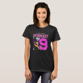 9歳の体操選手 9歳の誕生日 体操 Tシャツ (正面フル)