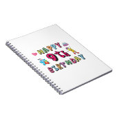 9歳の子供B日のための幸せな9誕生日 ノートブック (右側)