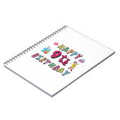 9歳の子供B日のための幸せな9誕生日 ノートブック (左側)