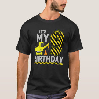 9歳の少年それが私の9誕生日建築 Tシャツ