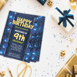 9歳の男の子の誕生日招待状 招待状