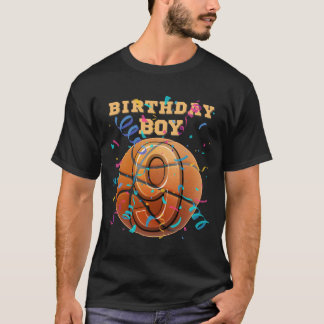 9歳の誕生日おめでとう少年 スケッチ好きプレイヤーT Tシャツ