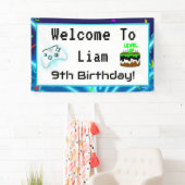 9歳の誕生日おめでとう！クリティカルヒット！ 横断幕 (インサイチュ)