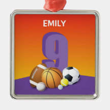 9歳の誕生日おめでとう スポーツボール