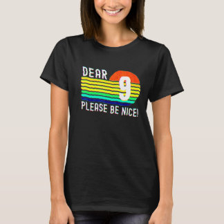 9歳の誕生日おめでとう レトロ風 私の9歳の誕生日 Tシャツ