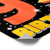 9歳の誕生日おめでとう 円周率の日 数学 9歳 子供 男の子用ギフト ポスター (角)