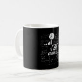9歳の誕生日おめでとう 算数好きな子供へのギフト コーヒーマグカップ (正面左)