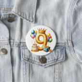 9歳の誕生日おめでとう 缶バッジ (インサイチュ)