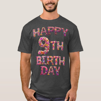 9歳の誕生日おめでとう Tシャツ