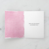 9歳の誕生日のタビー猫 カード (内部)