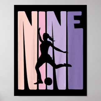 9歳の誕生日 サッカー少女へのプレゼント フットボールで遊ぼう ポスター