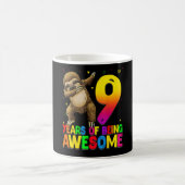 9歳の誕生日 スロース ダブ 9歳の誕生日ス コーヒーマグカップ (中央)
