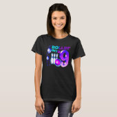 9歳へのボーリング誕生パーティー9誕生日 Tシャツ (正面フル)
