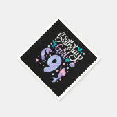 9歳ギフト誕生日ガールキッズ9誕生日M スタンダードカクテルナプキン (角)