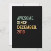 9歳ギフト9誕生日男素晴らしの子12月から 招待状 (正面)