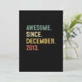 9歳ギフト9誕生日男素晴らしの子12月から 招待状 (スタンド正面)