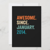 9歳ギフト9誕生日男素晴らしの子Ja以来 招待状 (正面)