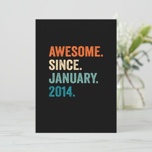 9歳ギフト9誕生日男素晴らしの子Ja以来 招待状 (スタンド正面)