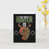 9歳狩り9歳パーティー鹿ハンター カード (黄色い花)