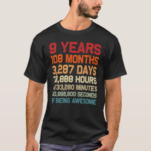 9歳素晴らし月日9分 Tシャツ