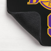 9歳誕生日バスケットボールボールパープル マウスパッド (コーナー)