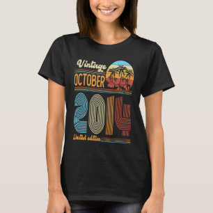 9歳誕生日ヴィンテージ2014年10月ガールズB Tシャツ