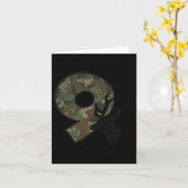 9歳9歳ボーイコク9誕生日カントリー迷彩柄ド カード (黄色い花)