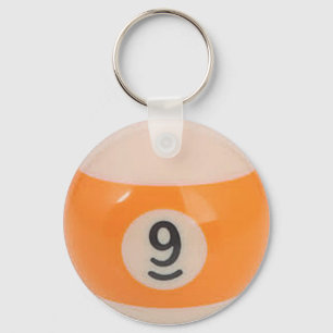 "9球"の玉突の玉のデザインのジュエリーセット キーホルダー