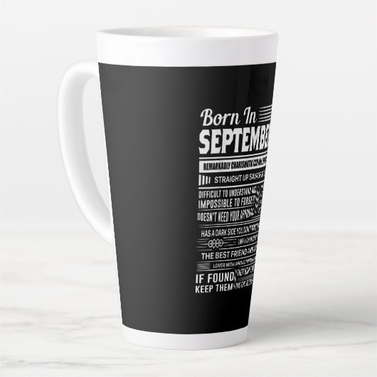 9生まれ月《星座》乙女座の誕生日の贈りおもしろい物 カフェラテマグ (左アングル)