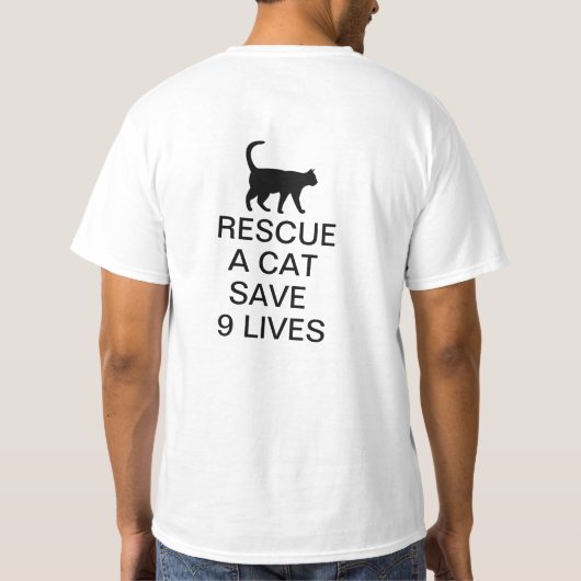 9生命を救って下さい Tシャツ (裏面)