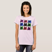 9生命猫のコラージュ Tシャツ (正面フル)