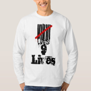 9生命長いSleev Tシャツ