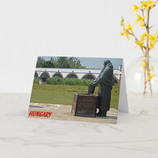 9穴あきブリッジ、ハンガリーカード カード (黄色い花)