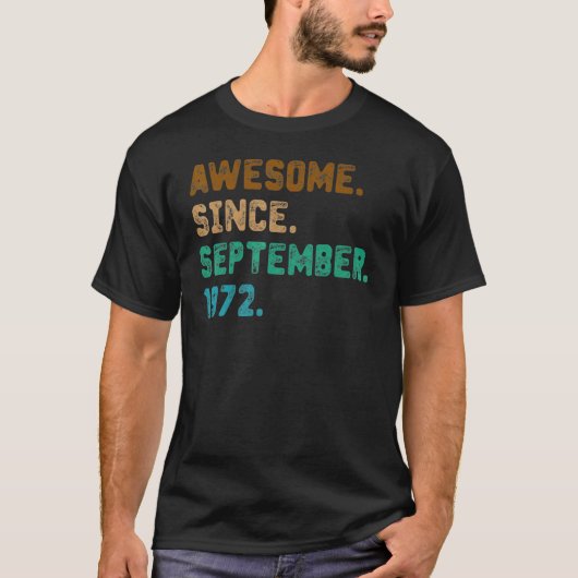 9素晴らし月から50誕生日50歳 Tシャツ (正面)