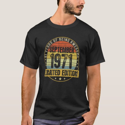 9素晴らし月から51誕生日51歳 Tシャツ (正面)