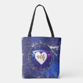 9結婚周年記念ラピスラズリカラー トートバッグ (裏面)