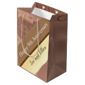 9結婚周年記念柳・銅 ミディアムペーパーバッグ (裏面アングル)